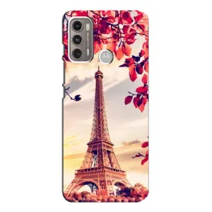 Чехол с Эйфелевой башней на Motorola MOTO G60 (Paris photo)