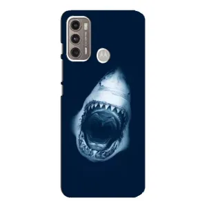 Силіконовий бампер з картинкою звірів для Motorola MOTO G60 (Пащу Акули)