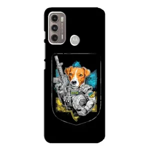 Чехол с принтом для Motorola MOTO G60 (Патрон Воин)