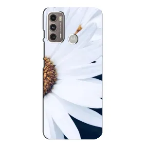 Чехол с ромашками на Motorola MOTO G60 (Пол ромашки)
