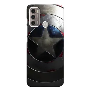 Чехол с Щитом Капитана Америки на Motorola MOTO G60 (Ретро Щит Капитана)