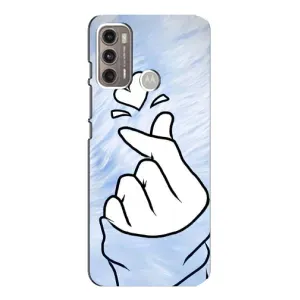 Чехлы (Знак сердечка) на Motorola MOTO G60 (Сердечка знак)