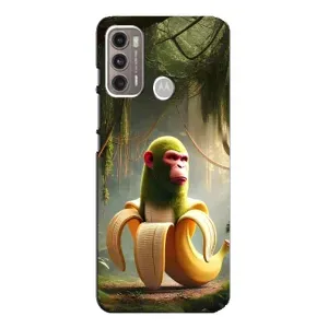 Чехол с мемами тралалело тралала для Motorola MOTO G60 (Шимпанзини бананини)