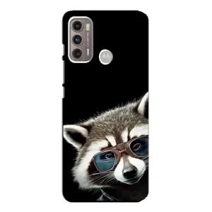 Силіконовий Чохол з Энотами на Motorola MOTO G60 (Стильний Єнот)