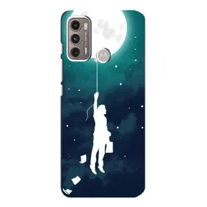 Чехол (ТПУ) с планетами на Motorola MOTO G60 (To The moon)