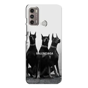 Чохол ДОБЕРМАН для Motorola MOTO G60 (Три добермана)