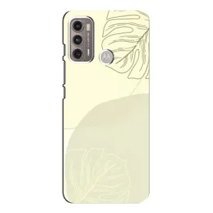 Чехол цветочный дизайн для Motorola MOTO G60 (Зелёный фон)