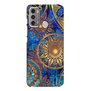 Чехлы со смыслом для Motorola MOTO G60 (Золотые узоры)