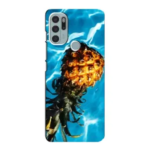 Чохол з зображенням смачної їжі для Motorola MOTO G60s (Ананас)
