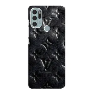 Текстурный Чехол Louis Vuitton для Моторола Мото Дж 60 С (Черный ЛВ)
