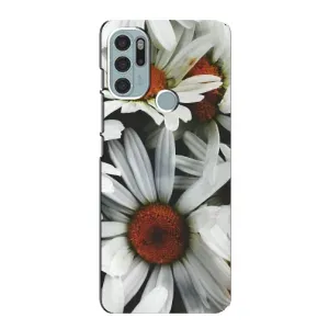 Чехол с ромашками на Motorola MOTO G60s (Цветы Ромашки)