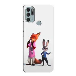 Силиконовый чехол с принтом Зоотрополіс для Motorola MOTO G60s (Джуди и Ник)