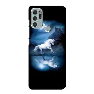 Чехол Unicorn на Motorola MOTO G60s (Единорог)