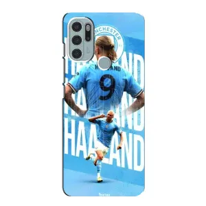 Чехлы с принтом для Motorola MOTO G60s Футболист (Erling Haaland)