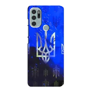 Чехол Укр Символика для Motorola MOTO G60s (Герб)