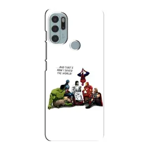 Чехлы для Motorola MOTO G60s (Для Христиан) (Иисус супергерой)