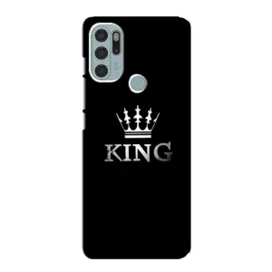 Чехол (Корона на чёрном фоне) для Моторола Мото Дж 60 С (KING)
