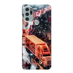 Чехлы на Новый Год Motorola MOTO G60s (Кока Кола)