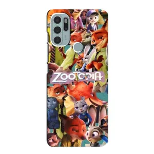 Силиконовый чехол с принтом Зоотрополіс для Motorola MOTO G60s (Коллаж героев)