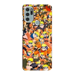 Чехлы с принтом Наруто на Motorola MOTO G60s (Коллаж Наруто)