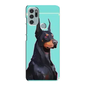 Чехол ДОБЕРМАН для Motorola MOTO G60s (Король доберман)