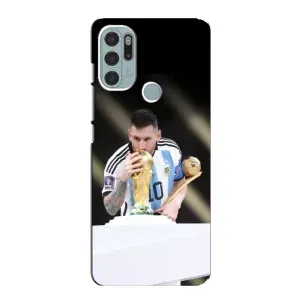 Чехлы Лео Месси Аргентина для Motorola MOTO G60s (Кубок Мира)
