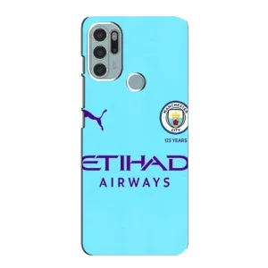 Силиконовые Чехлы принт Футбол на Motorola MOTO G60s (Man City)