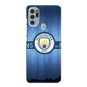 Силиконовые Чехлы принт Футбол на Motorola MOTO G60s (ManCity)