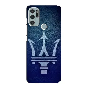Чехлы с тематикой "Крутые машины" на Motorola MOTO G60s (Лого Maserati)