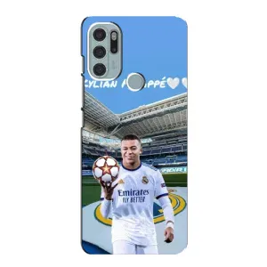 Чехол (TPU) с Футболистом на Motorola MOTO G60s (Mbappe Real)
