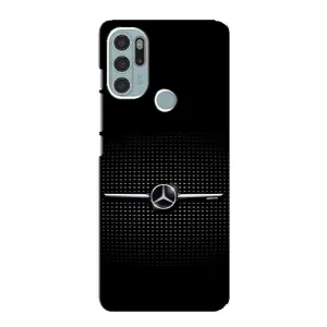 Силиконовый бампер с картинкой машины на Motorola MOTO G60s (Mercedes)