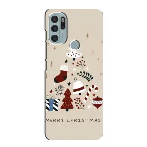 Чехол Санта Клаус для Motorola MOTO G60s (Merry Christmas)