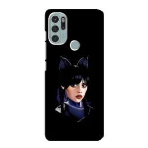 Чехлы с принтом Уэнсдей на Motorola MOTO G60s (Милая Уэнсдей)