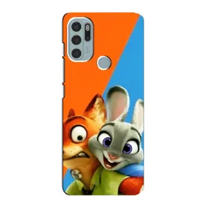 Чехлы ЗВЕРОПОЛИС для Motorola MOTO G60s (Ник и Хопс)