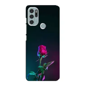 Чехлы с принтом Розочки для Motorola MOTO G60s (Ночная роза)