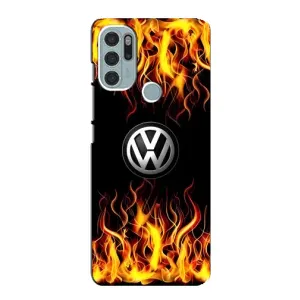 Чехол "Фольксваген" для Motorola MOTO G60s (Огненный Лого)