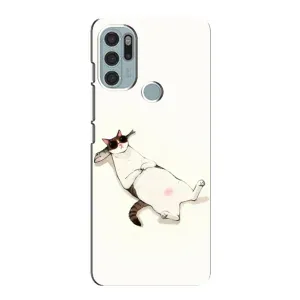 Чехол на тематику: Коты для Motorola MOTO G60s (Отдых)