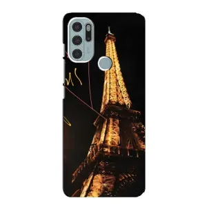 Чехол с Эйфелевой башней на Motorola MOTO G60s (Paris)