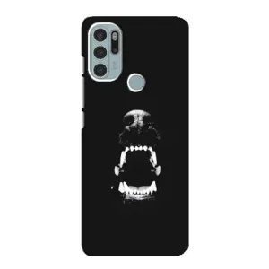 Чехол ДОБЕРМАН для Motorola MOTO G60s (Пасть добермана)