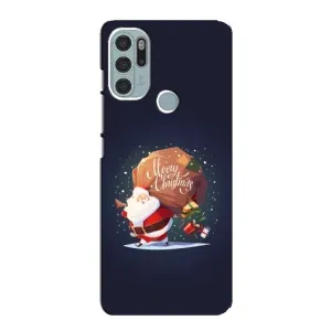 Чехол Санта Клаус для Motorola MOTO G60s (Подарки от Санты)