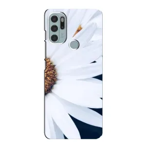 Чехол с ромашками на Motorola MOTO G60s (Пол ромашки)