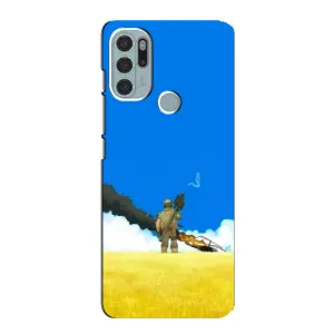 Чехлы на военную тематику для Motorola MOTO G60s (Попадание)