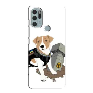 Чехол с принтом Собаки Патрон для Motorola MOTO G60s (Пёс Патрон с ракетой)