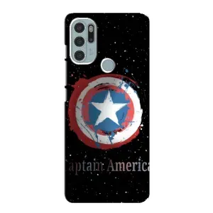 Чехол с Щитом Капитана Америки на Motorola MOTO G60s (Щит Капитана)