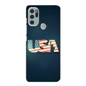 Чехол Флаг USA для Motorola MOTO G60s (USA)