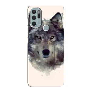 Чехол с Волком на Motorola MOTO G60s (Волк)