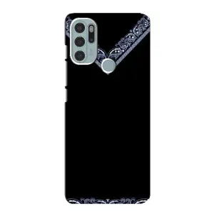 Силиконовый Чехол на Motorola MOTO G60s (Воротник вышиванки)