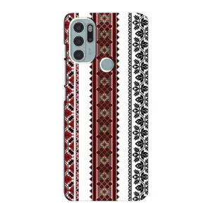 Силиконовый Чехол на Motorola MOTO G60s с картинкой Вышиванки (Вышиваночки)