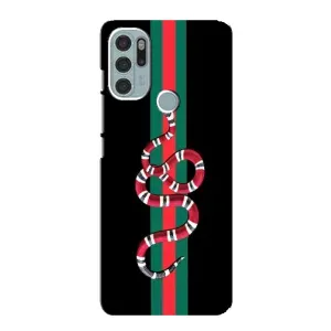Чехлы Бренд GUCCI для Motorola MOTO G60s (Змей Гуччи)