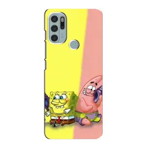Чехлы с Патриком на Motorola MOTO G60s (Звонок)